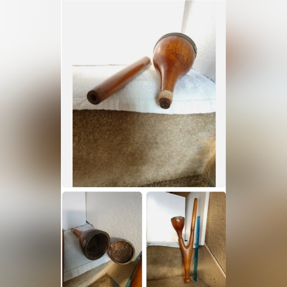 Rare German Tobacco Smoking Pipe Wood Antique- Over 100 Yrs. Old - Picture 12 of 12